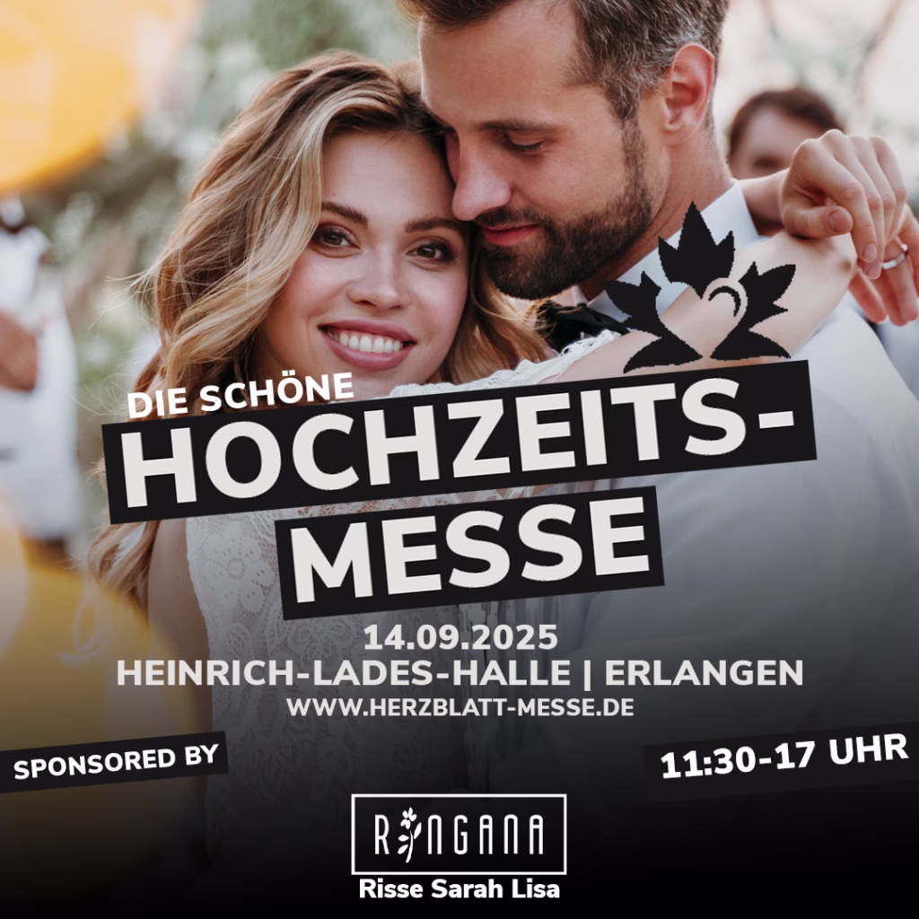 Herzblatt Hochzeitsmesse am 14.09. in Erlangen